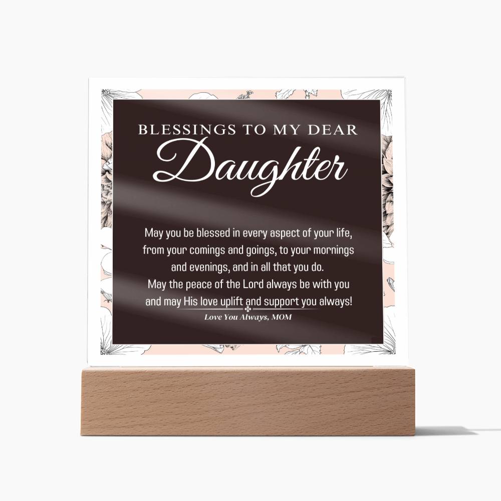 Acrylic Square Plaque mom Gifts From Son Daughter Square - Temu