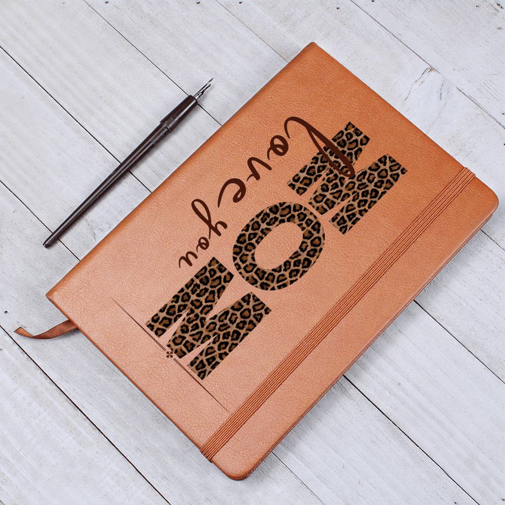 Graphic Journal, Leopard Print Love You Mom Gift